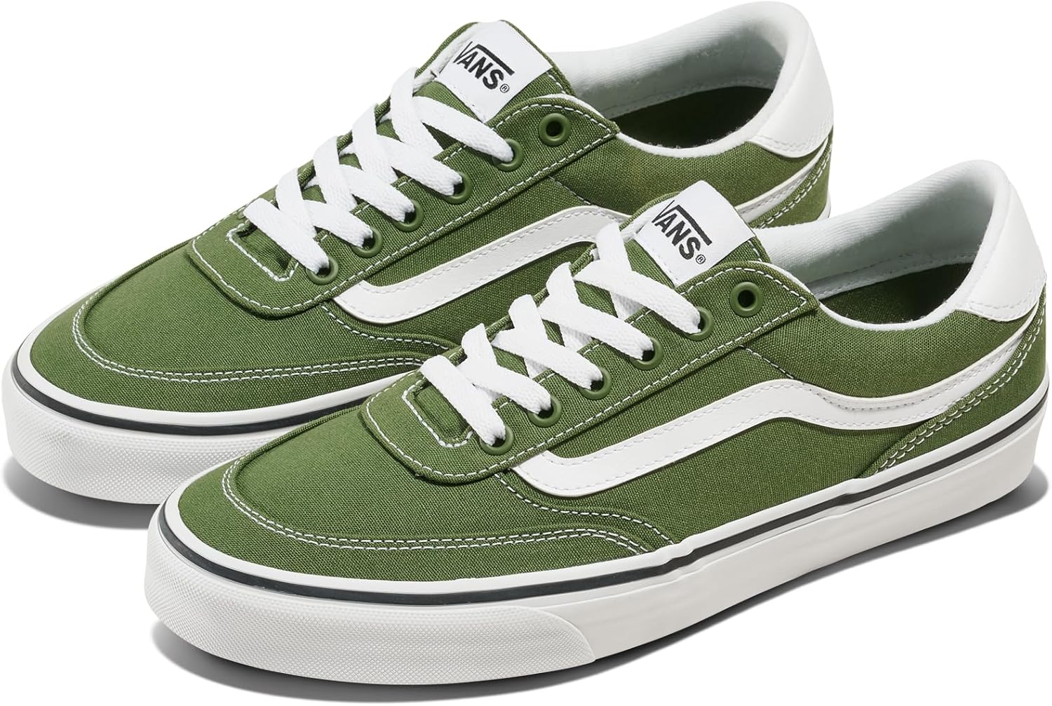 Мужские кеды Vans Brooklyn Ls, Низкие кроссовки для повседневной носки, ходьбы, работы и моды, Canvas Pine Forest — фото 2