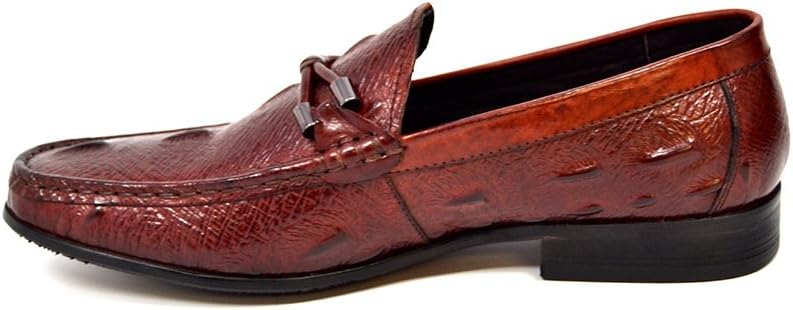Мужские классические туфли British Collection Leon, Bordeaux Croc — фото 3