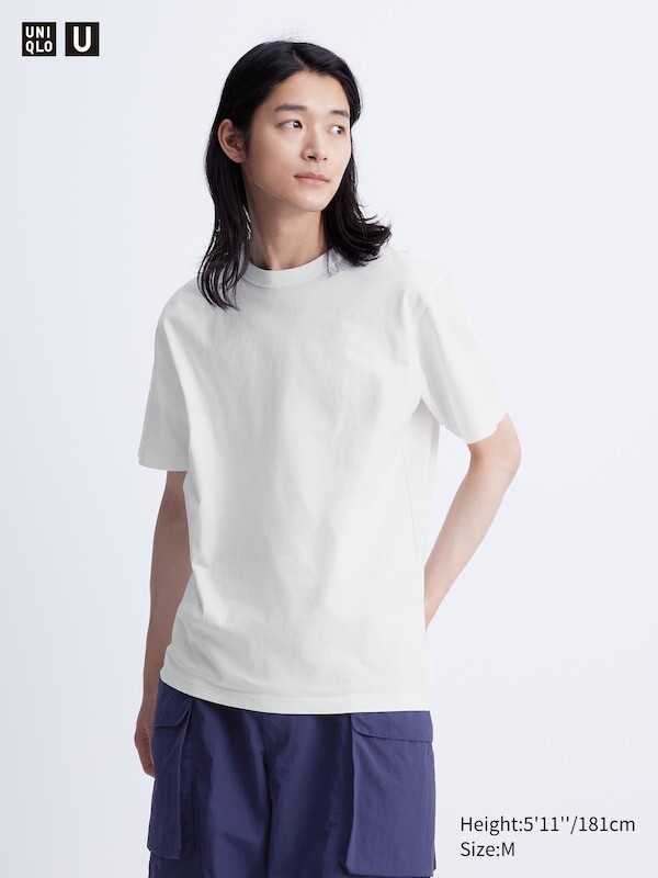 

Футболка с круглым вырезом Uniqlo, белый