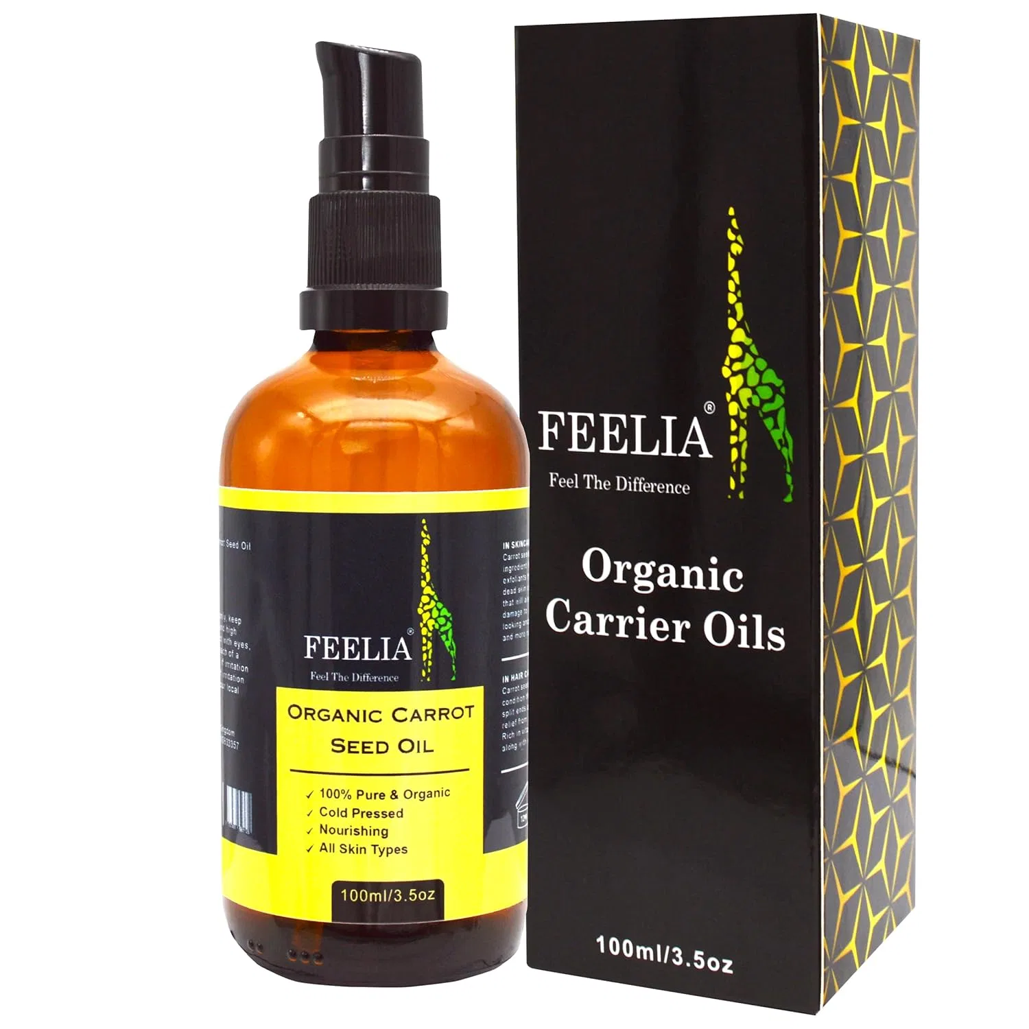 Органическое масло семян моркови холодного отжима от Feelia Feelia