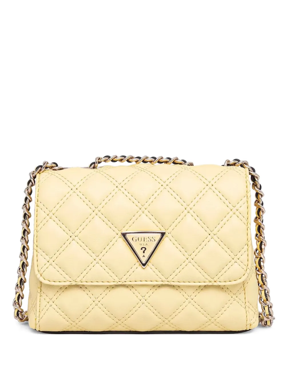 

Стеганая мини-сумка на плечо GUESS USA, желтый