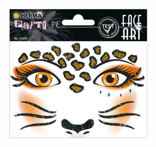 

Сверкающие пегатины FACE ART LEOPARD FOIL Inna marka