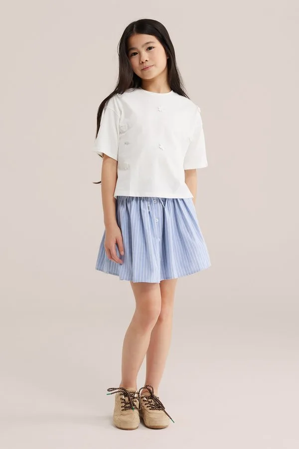 Юбка а-силуэта We Fashion, Pastel Blue — фото 2