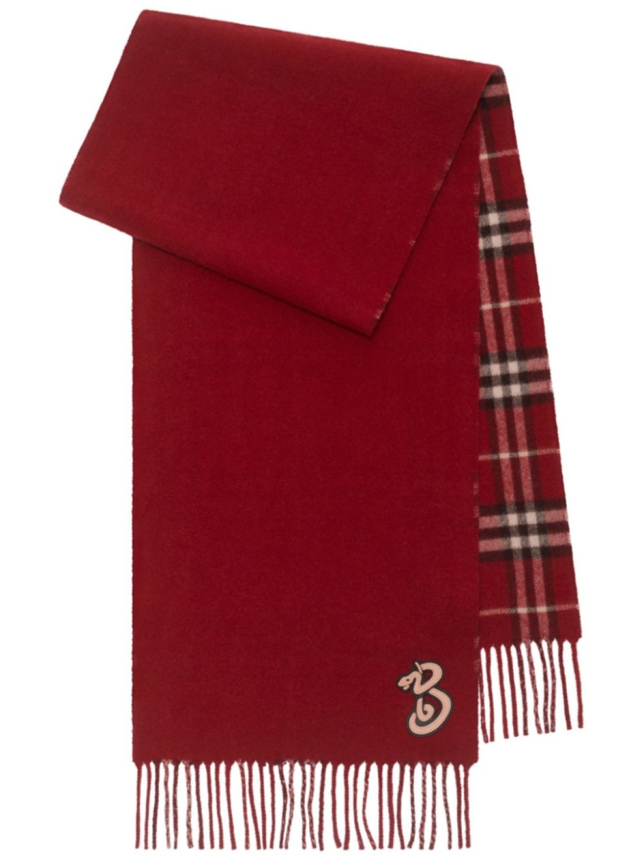 

Двусторонний шарф Burberry, красный