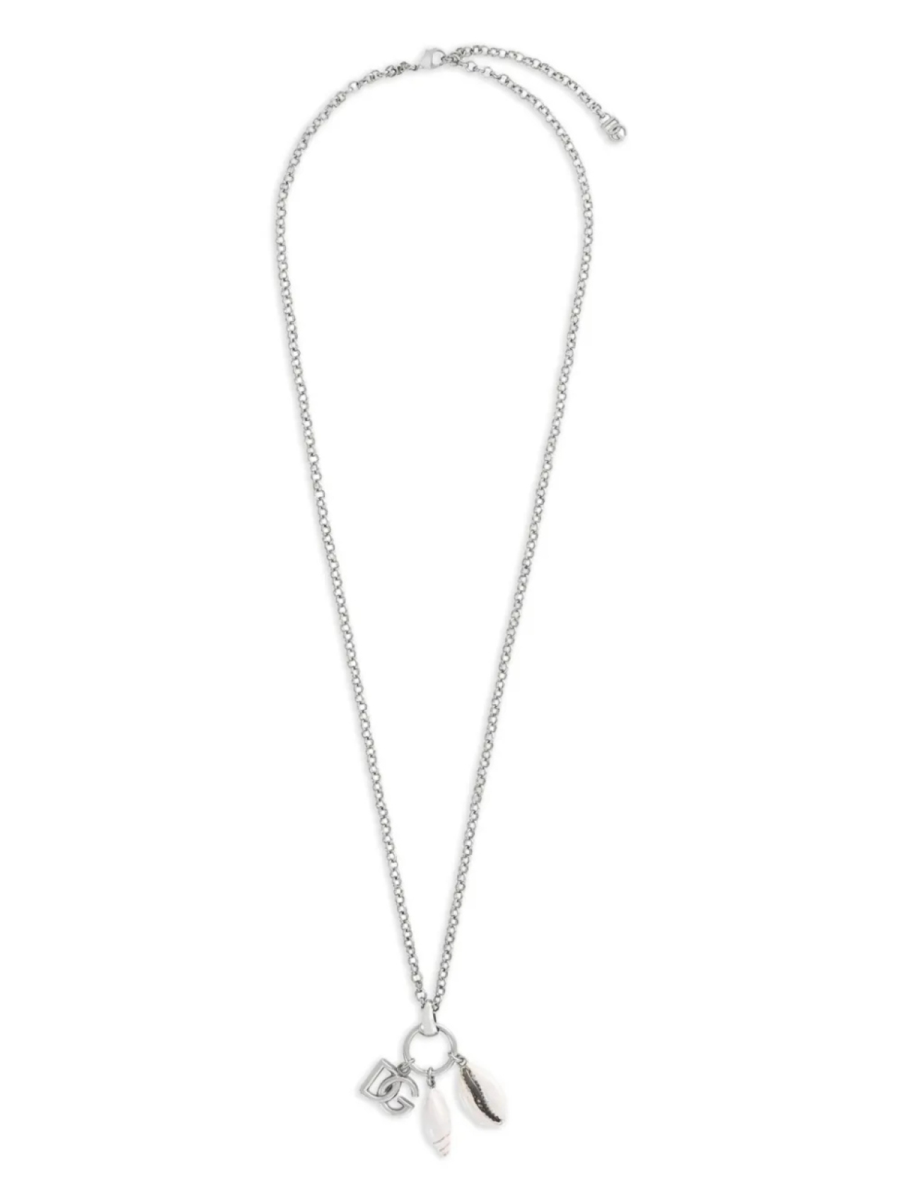 

Dolce & Gabbana колье с логотипом DG, серебряный
