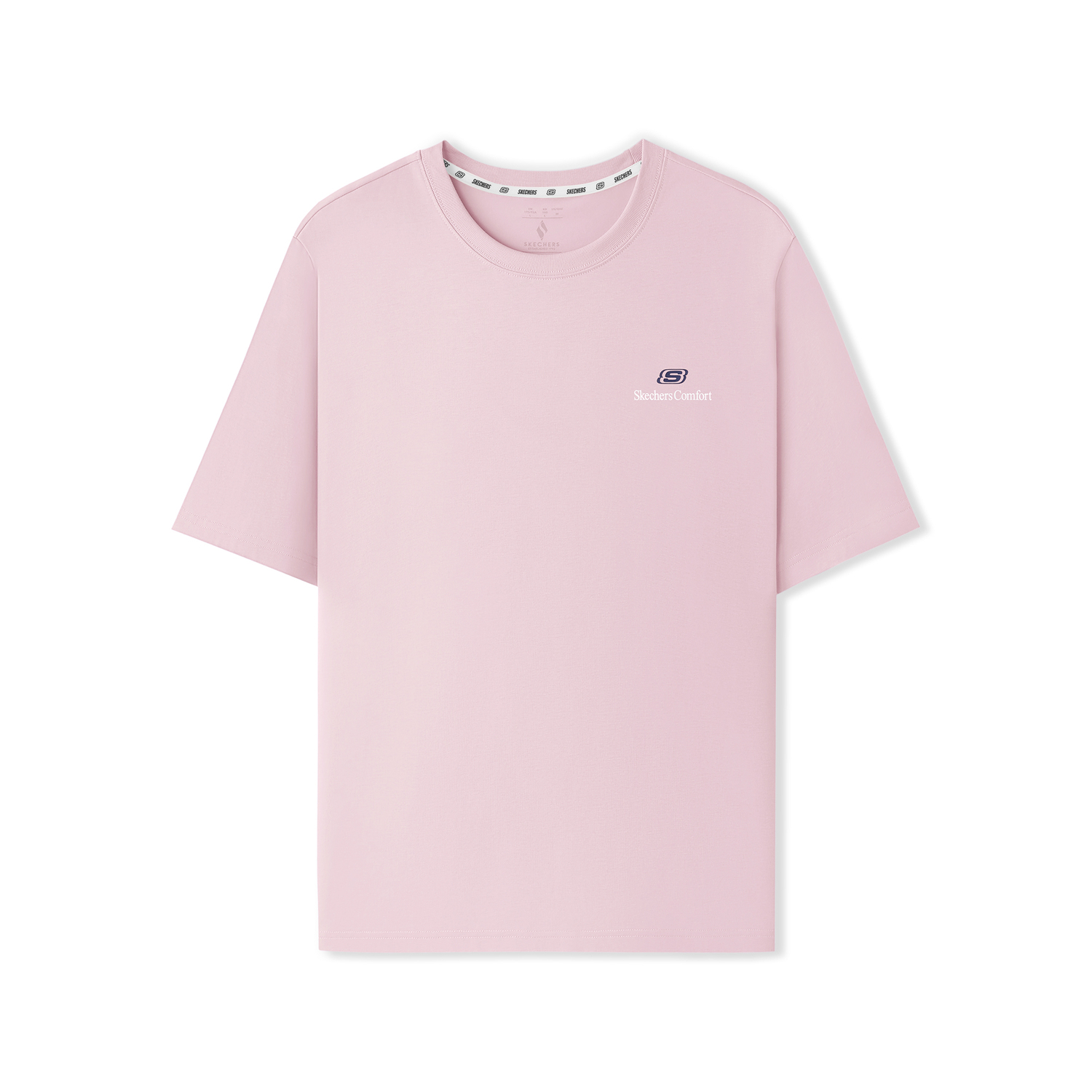 

Футболка Unisex розовый Skechers, серый/розовый