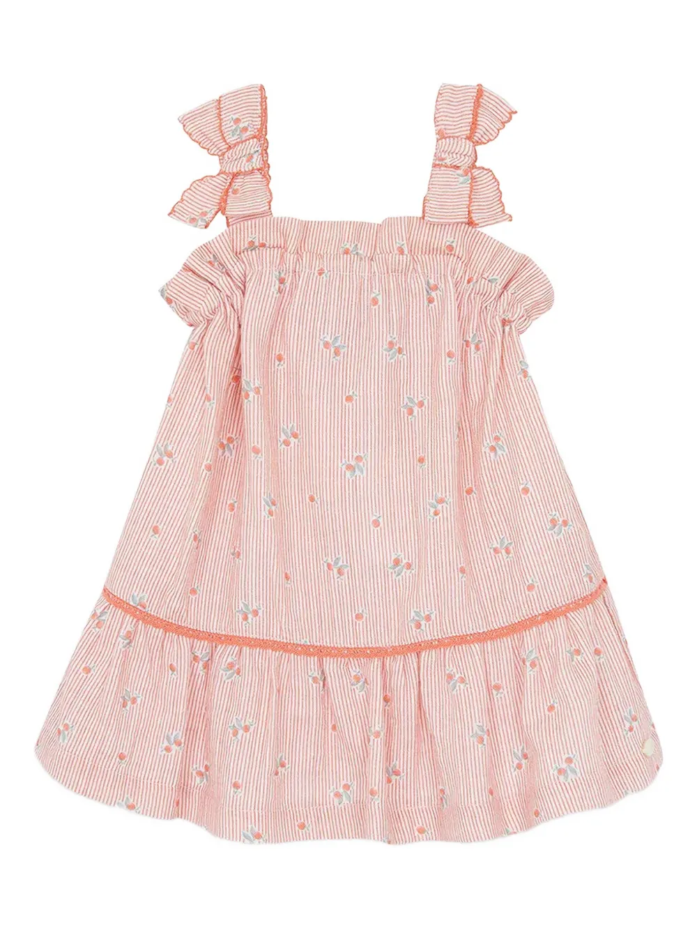 

Платье с цветочным принтом Tartine Et Chocolat, оранжевый