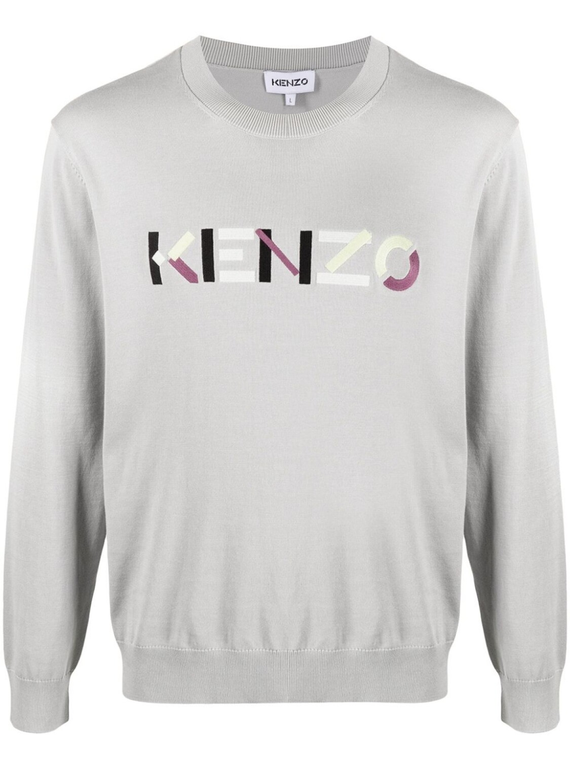 

Kenzo джемпер с вышитым логотипом, серый