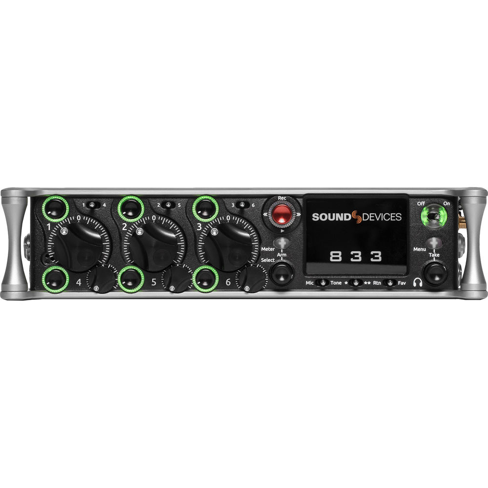 

Портативный цифровой рекордер Sound Devices 833 8-Channel / 12-Track Multitrack Field 833