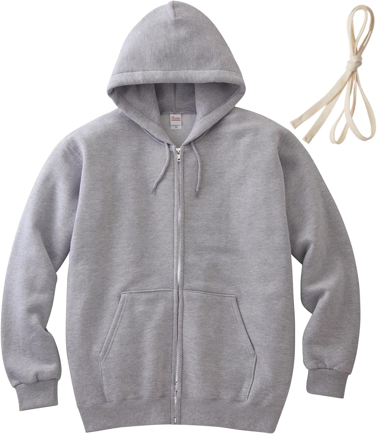 

Мужская толстовка Printstar 00217-MLZ, 8,4 унции, на флисовой подкладке, на молнии, легкая, с полной застежкой-молнией, светло-серый