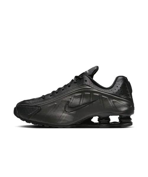 Мужские кроссовки NIKE Shox R4 серебряные — фото 3