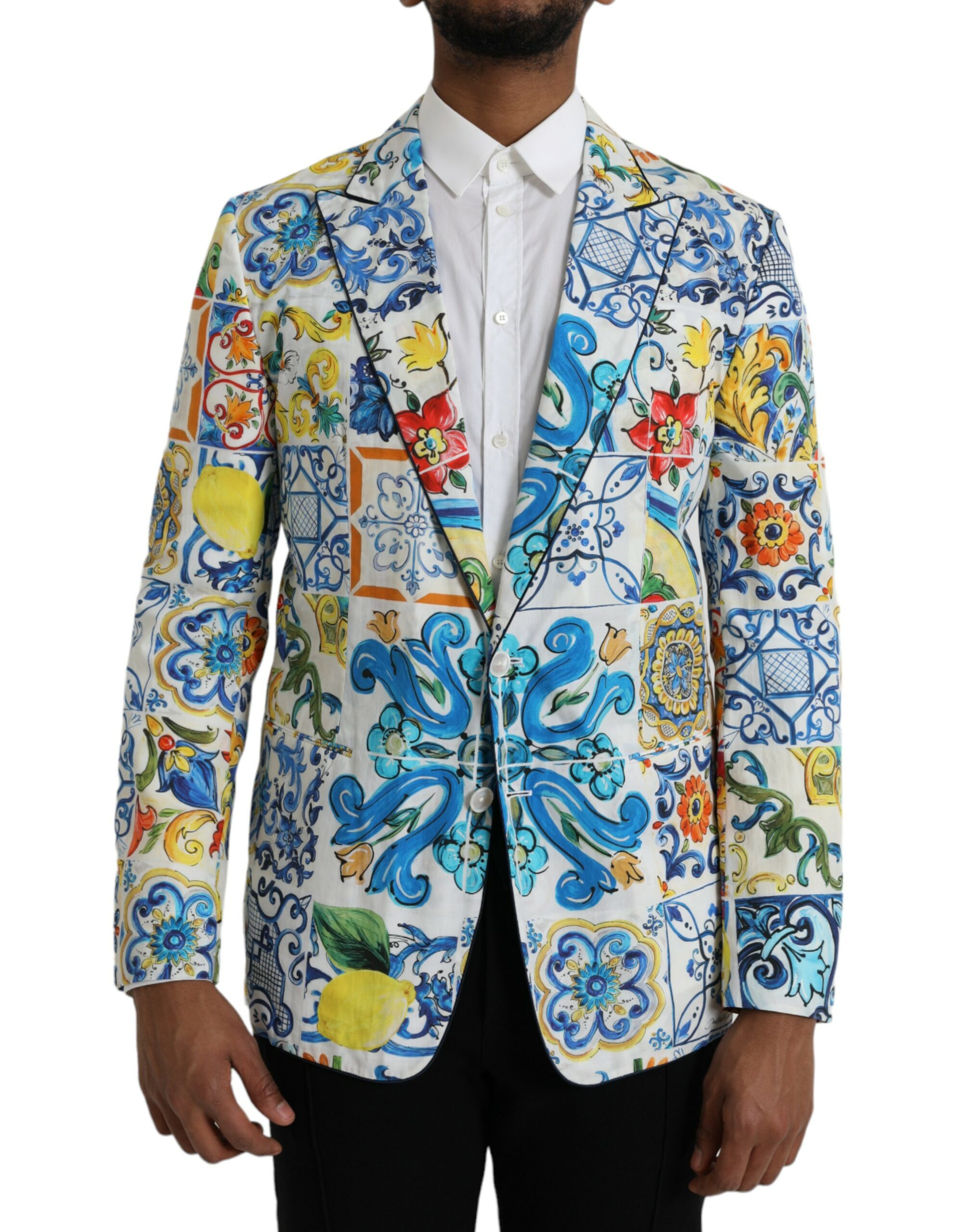 

Однобортный блейзер TAORMINA из разноцветной майолики Dolce & Gabbana