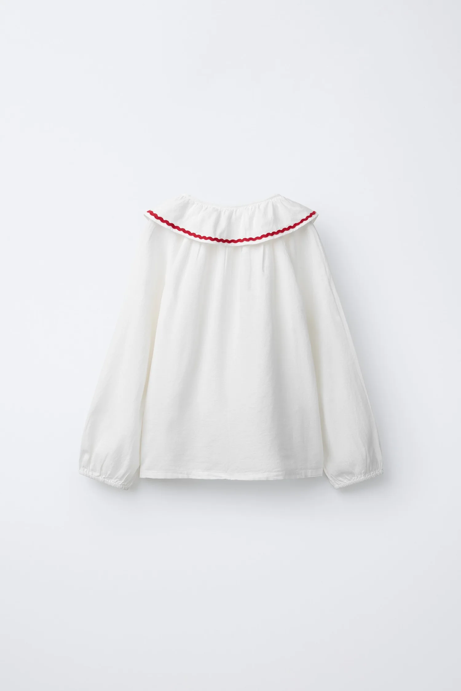 Пижама с волнистой отделкой и принтом в виде сердечек, для детей 2-6 лет Zara, экрю — фото 3