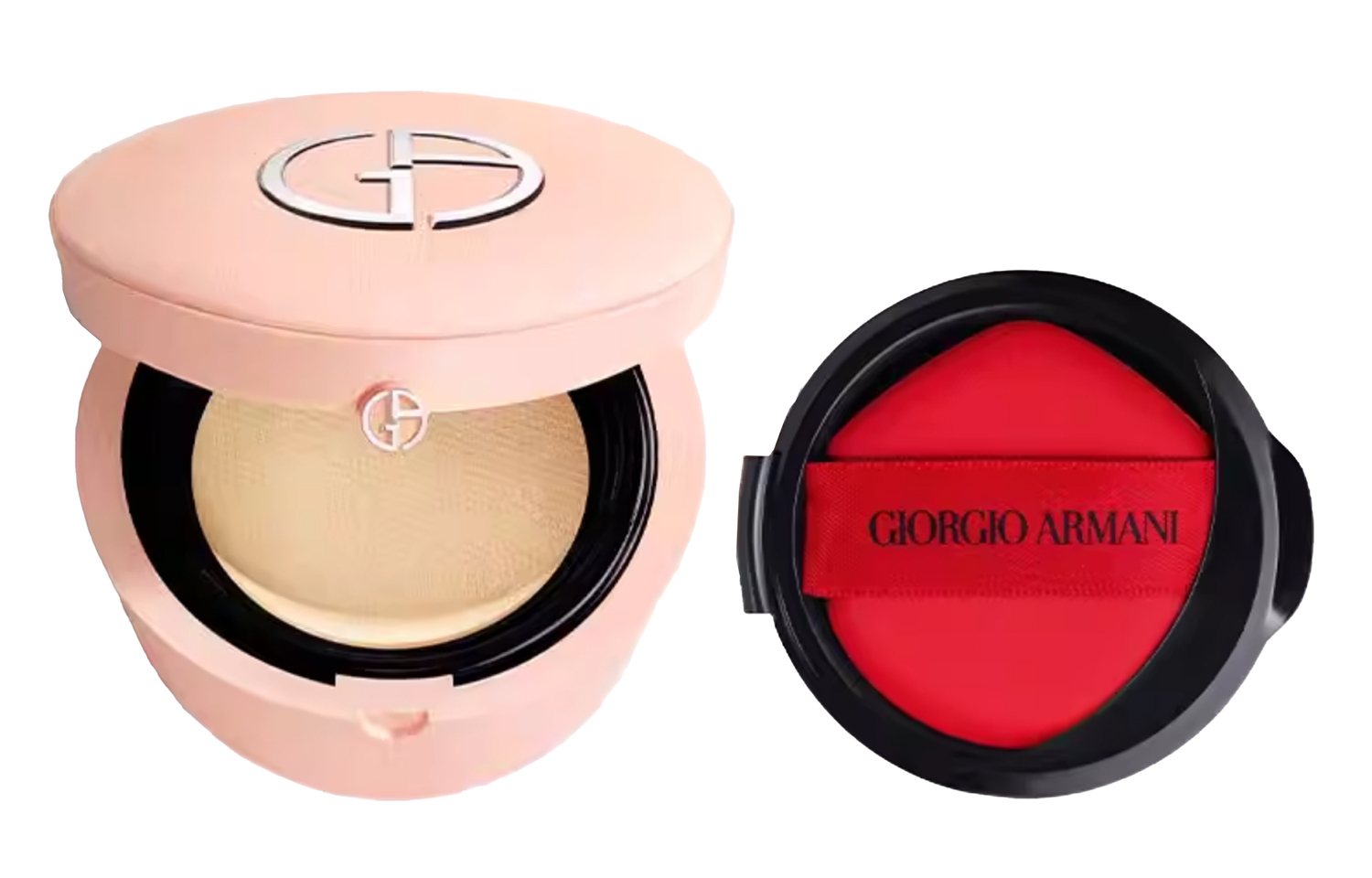 GIORGIO ARMANI AMANI Nude Pink Lambskin воздушные подушечки без переноса увлажняющие стойкие маскирующие 15г — фото 4
