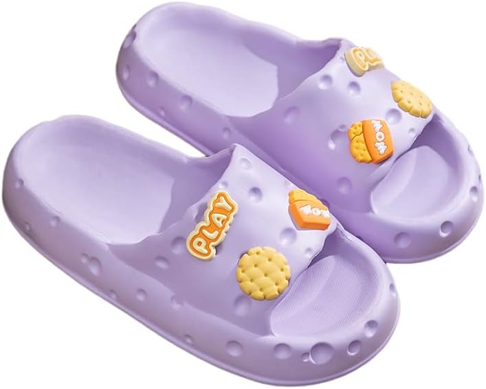 

Тапочки Supsound для женщин и мужчин, Тапочки для ванной, Мультяшные милые тапочки, Мягкая толстая подошва, фиолетовый