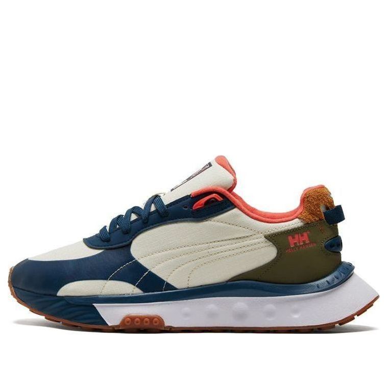 

Спортивные кроссовки PUMA Helly Hansen x Wild Rider 'Intense Blue White Asparagus', красный