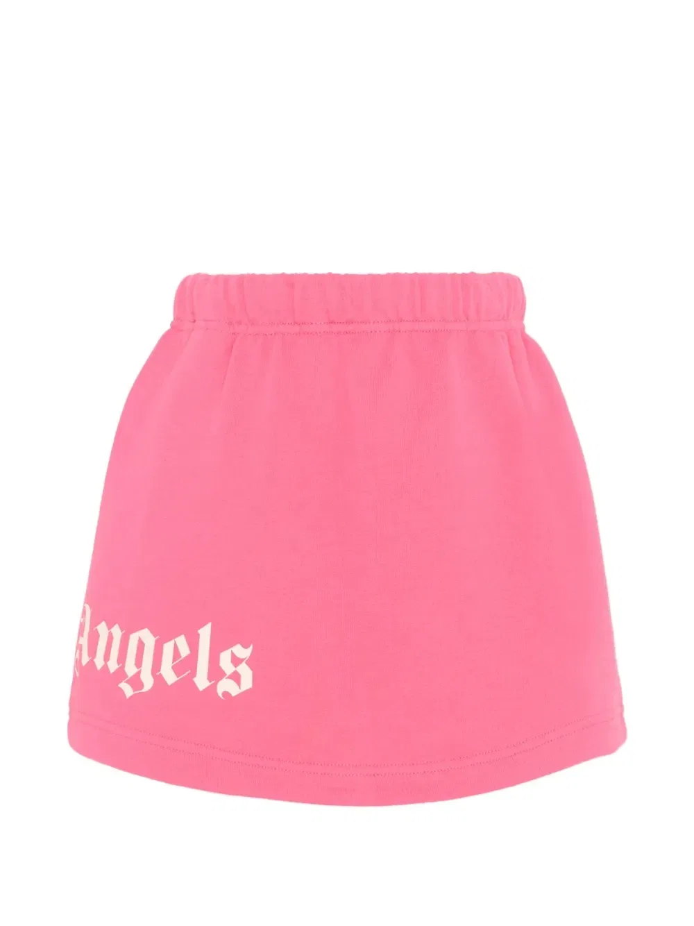 Юбка с логотипом и поясом на кулиске Palm Angels Kids, розовый — фото 2