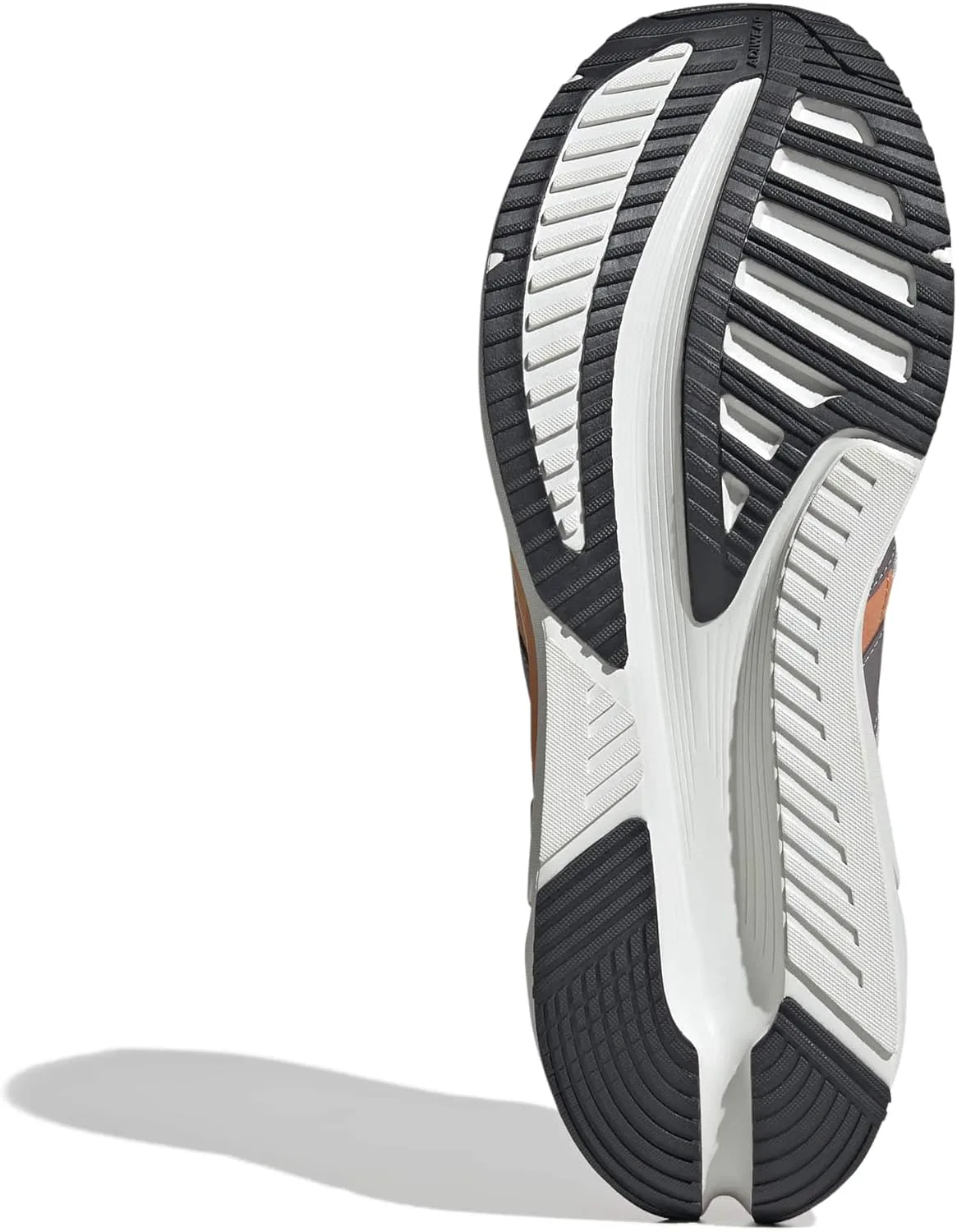 Мужские беговые кроссовки Adidas Adistar 3 Sportswear - зеленые, серый — фото 3
