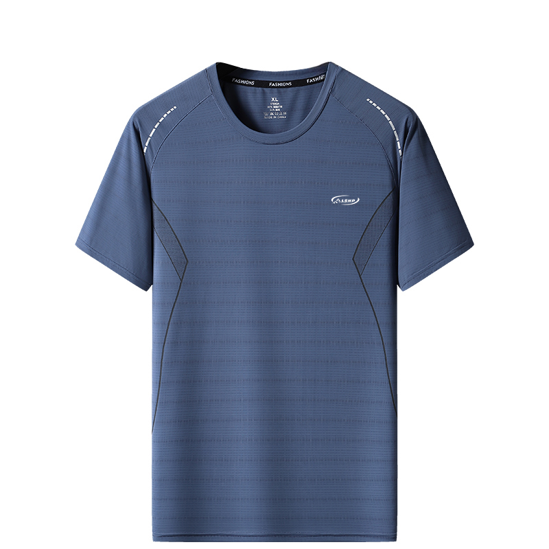 

Футболка Unisex Crew Neck тонкая прямая посадка LISENPOK, темно-синий