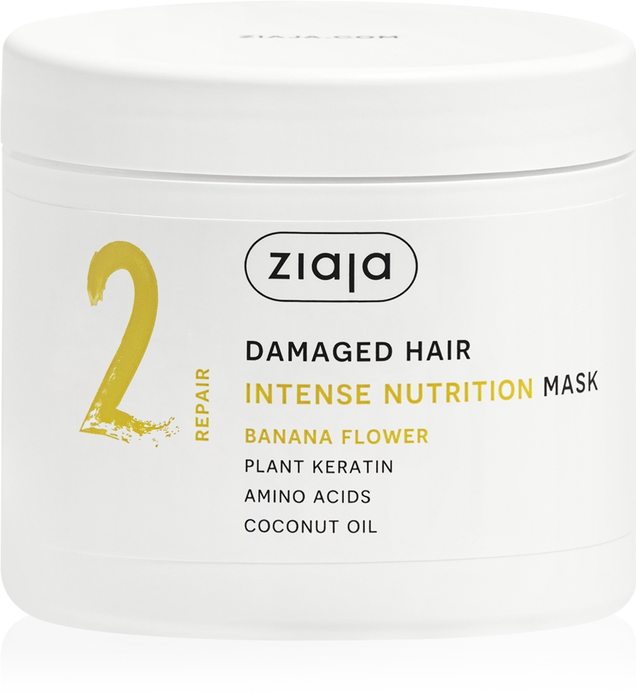 

Питательная маска для волос Plant Essentials с цветком банана для поврежденных волос Ziaja, 350 мл