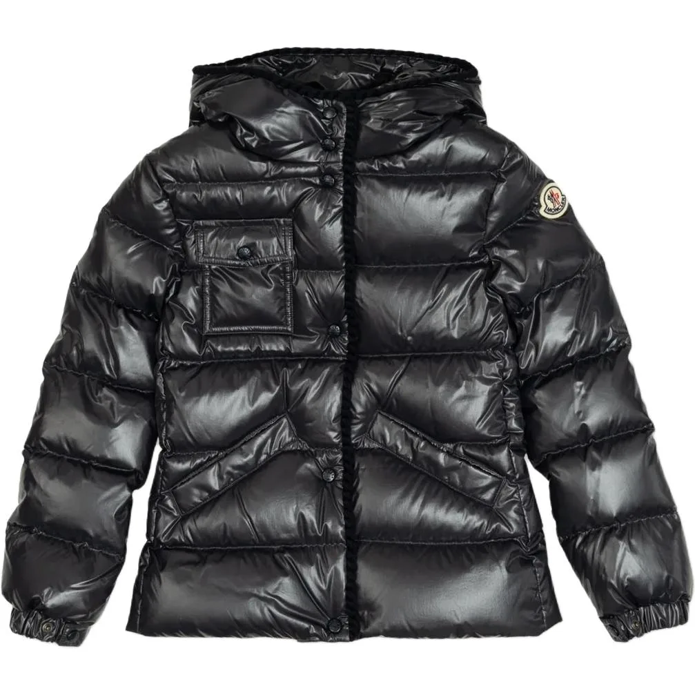 Moncler Детская пуховая куртка для возраста 3-7 лет, цвет marine blue