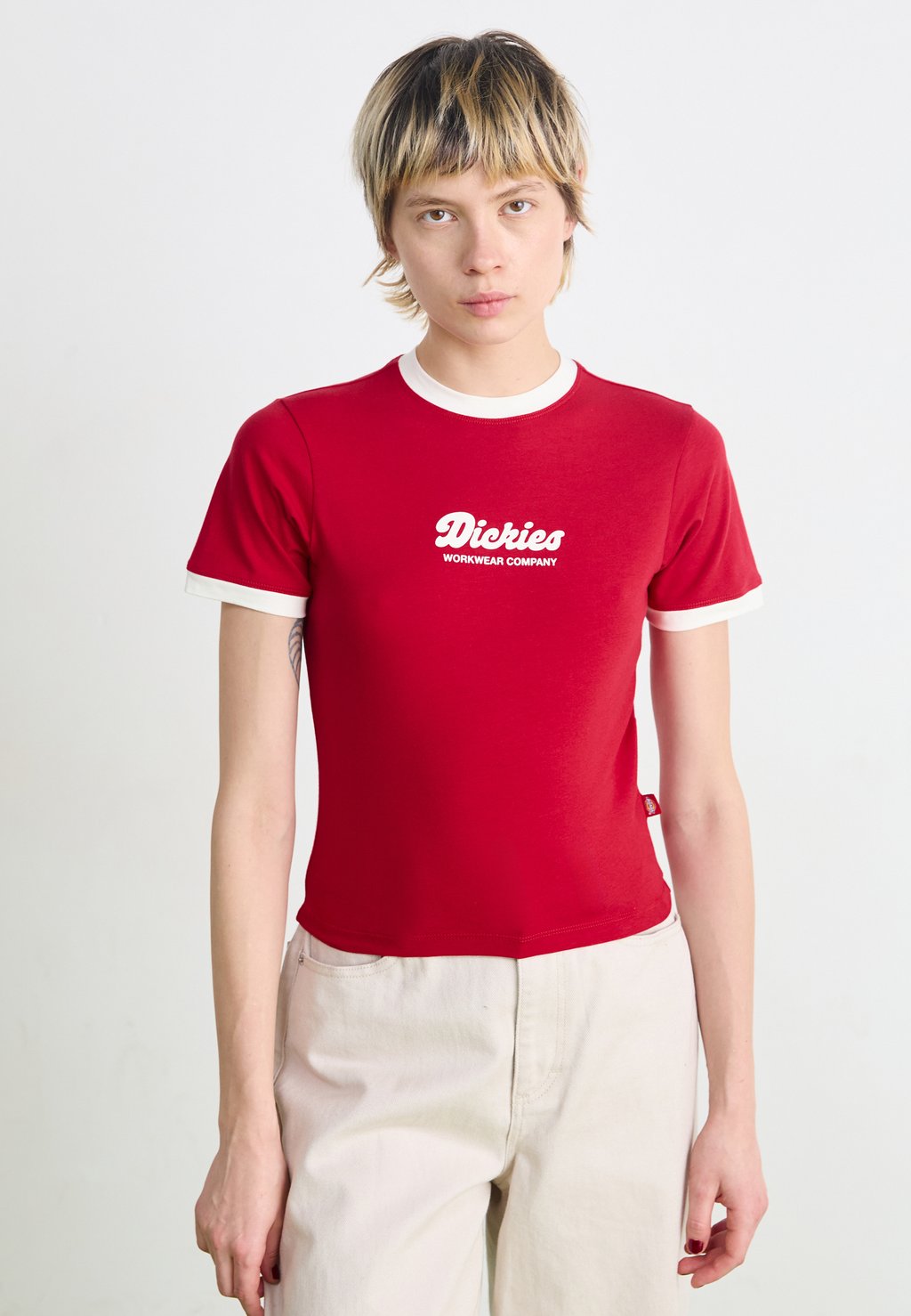 

Футболка с принтом LEWISTOWN RINGER TEE Dickies, красный