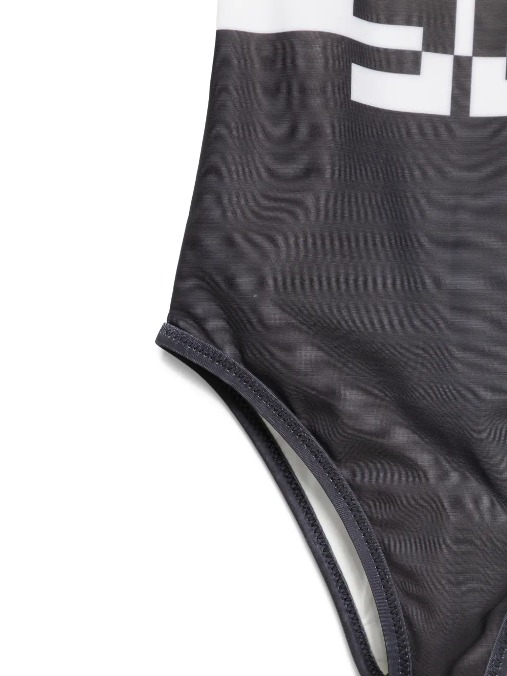 Слитный купальник с логотипом Elisabetta Franchi La Mia Bambina, белый — фото 3
