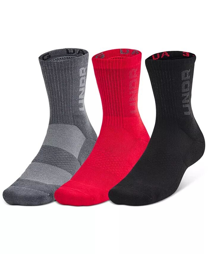 

Мужские носки 3-Maker 3-Pk. Влагоотводящие носки длиной до середины голени Under Armour, красный