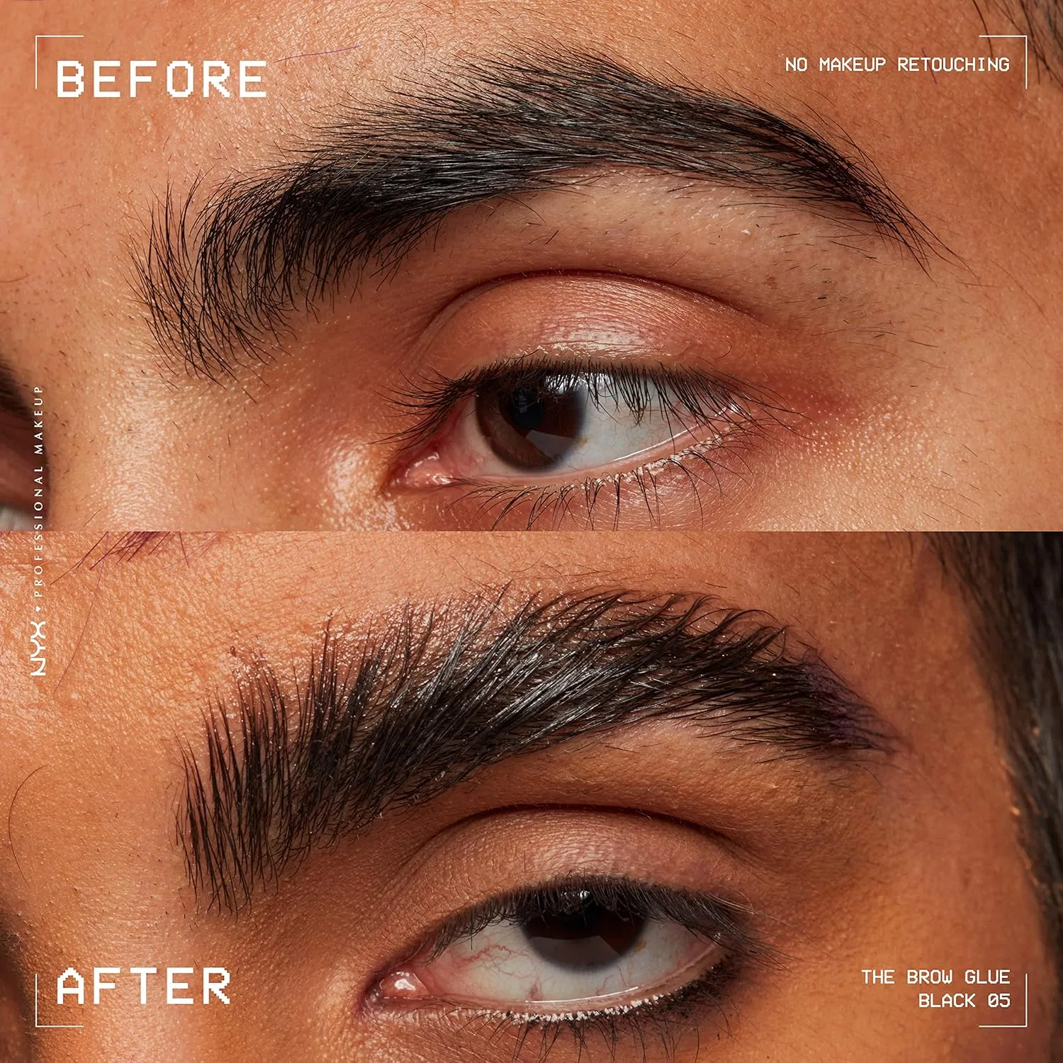 Гель для бровей Nyx Professional Makeup The Brow Glue, черный, 9 г — фото 3