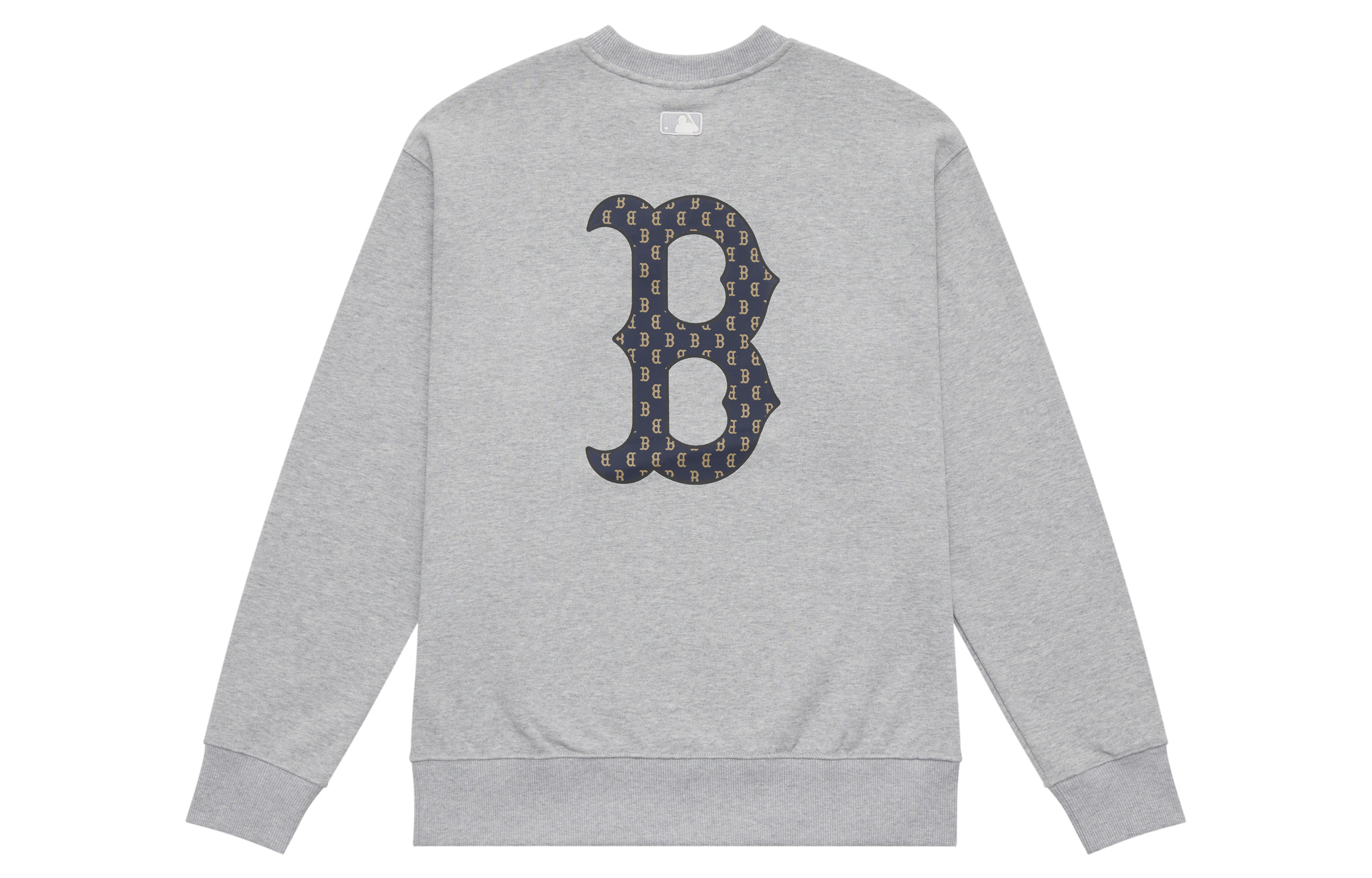

MLB MONOGRAM Collection Boston Red Sox 24FW Толстовка с круглым вырезом унисекс светло-серая