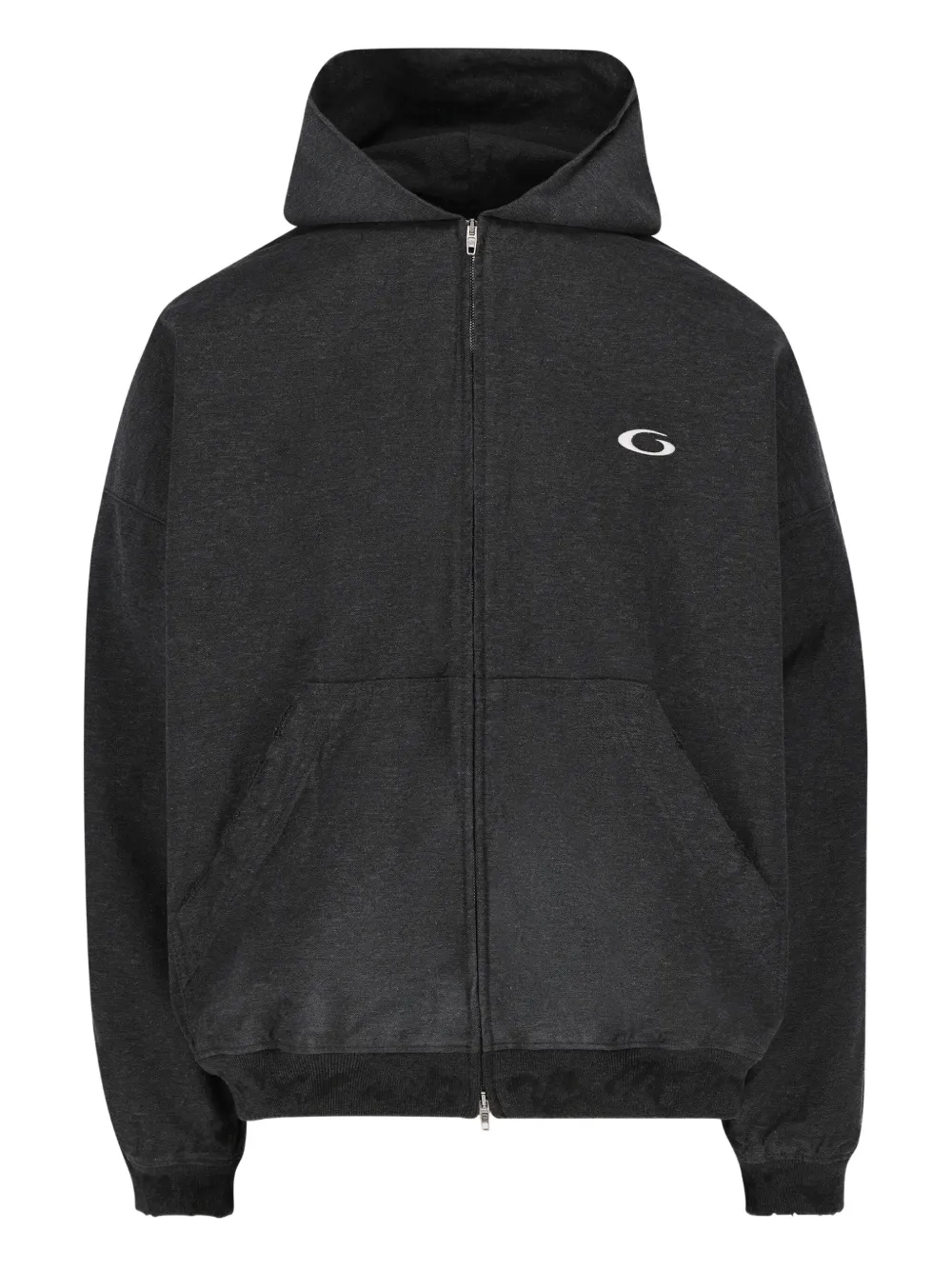 

Хлопковая куртка на молнии Balenciaga, серый