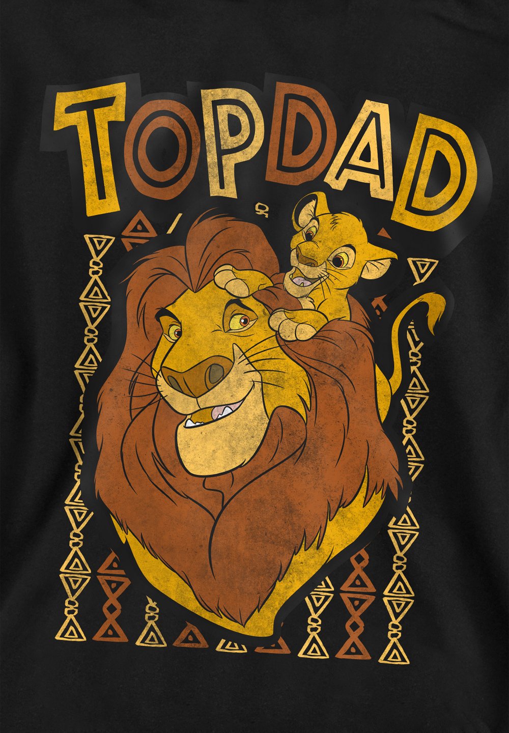 

Толстовка THE LION KING FATHERS DAY MUFASA TOP DAD PRINT Disney, черный