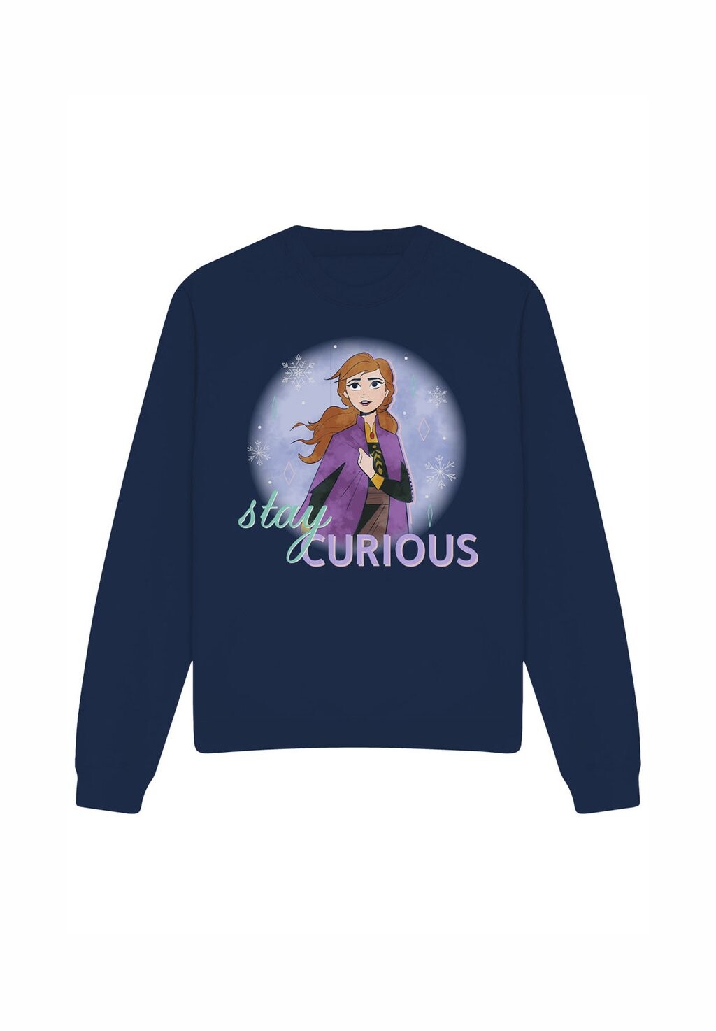 

Толстовка FROZEN STAY CURIOUS WITH ANNA PRINT Disney, темно-синий