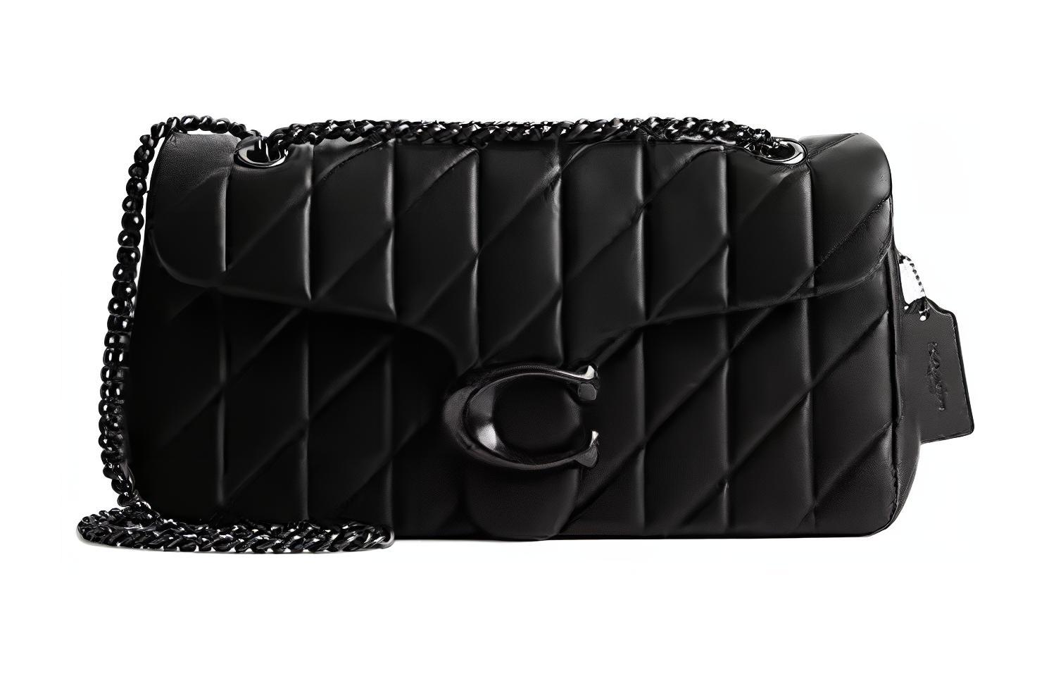 

Сумка через плечо Tabby Nappa Leather, большая женская черная COACH