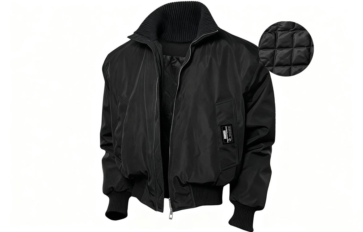 

Пуховик Unisex Stand Collar Thickened ZIAREL, черный with removable logo