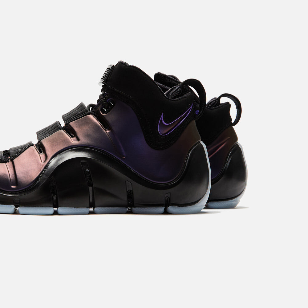Кроссовки Nike Zoom LeBron IV, цвет Black/Varsity Purple/Blue Tint — фото 3
