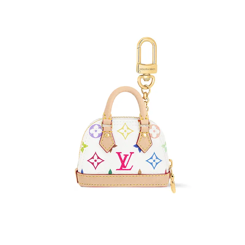 LOUIS VUITTON Микро Сумка Альма Монограмм Мультиколор Белая Мультицветная, White & Multicolor — фото 3