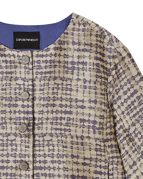 Жаккардовая куртка Emporio Armani, Lavendar — фото 4