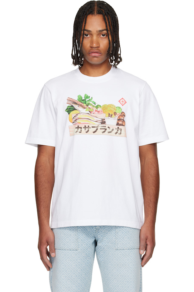 

Состав футболки с коротким рукавом Casablanca, белый