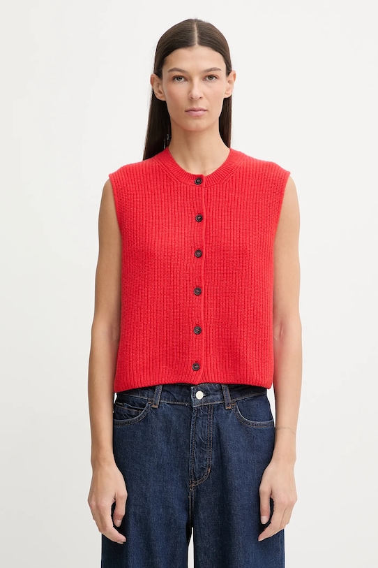 

Жилет из смесовой шерсти Marc O'Polo, красный
