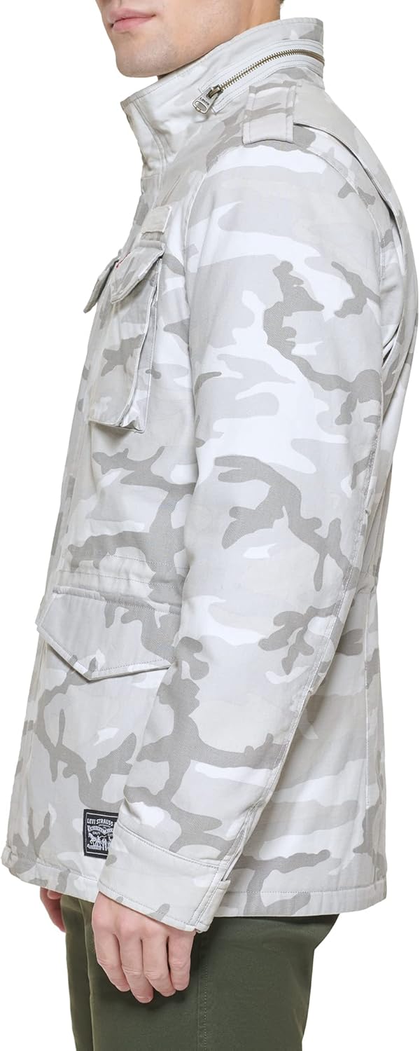 Мужское полевое пальто Levi's с подкладкой из шерпы, White Camo — фото 3