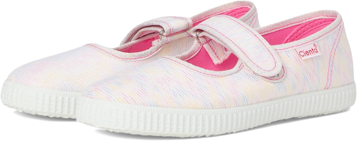 

Туфли для малышей с застежкой на липучке, тканевая подкладка, резиновая подошва Cienta, мультиколор