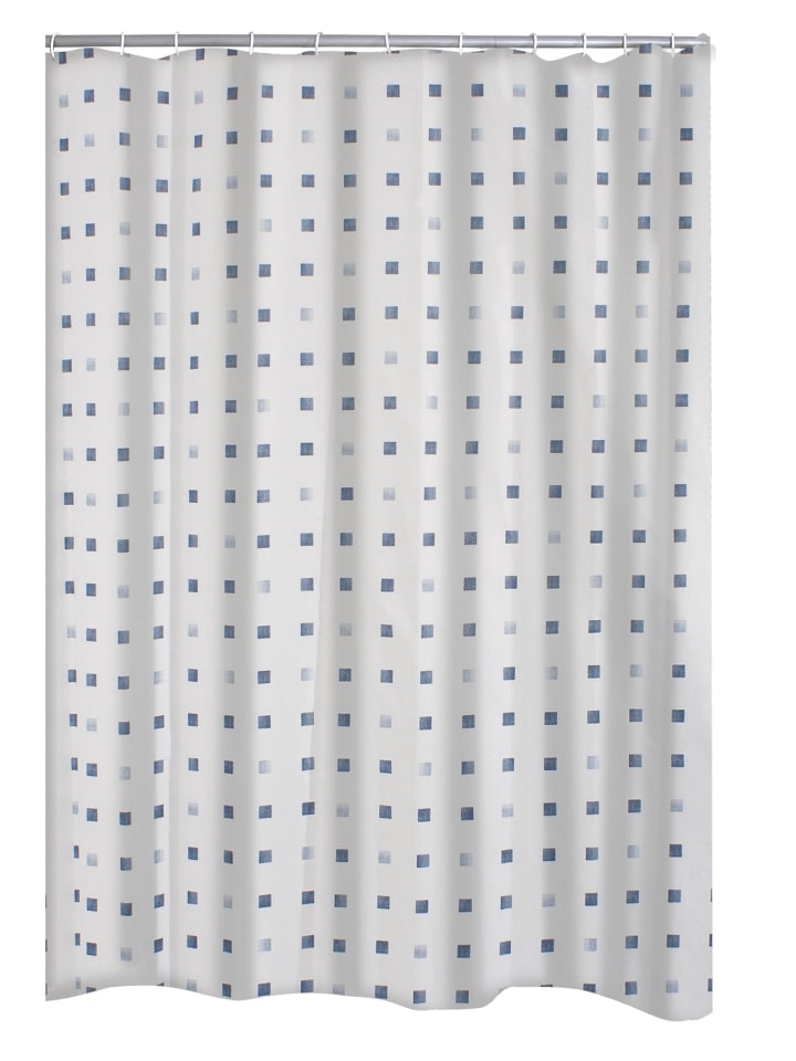 

Занавеска для душа RIDDER, цвет duschvorhang textil domino blau 180x200 cm