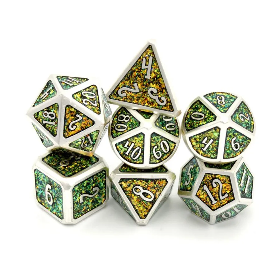 

Поликомплект Маунтин До Дракон (7), Wood and Metal Dice (Dice Envy)
