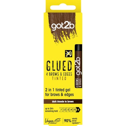 

Оттеночный гель Glued Brows & Edges темно-коричневый 16 мл Got2b