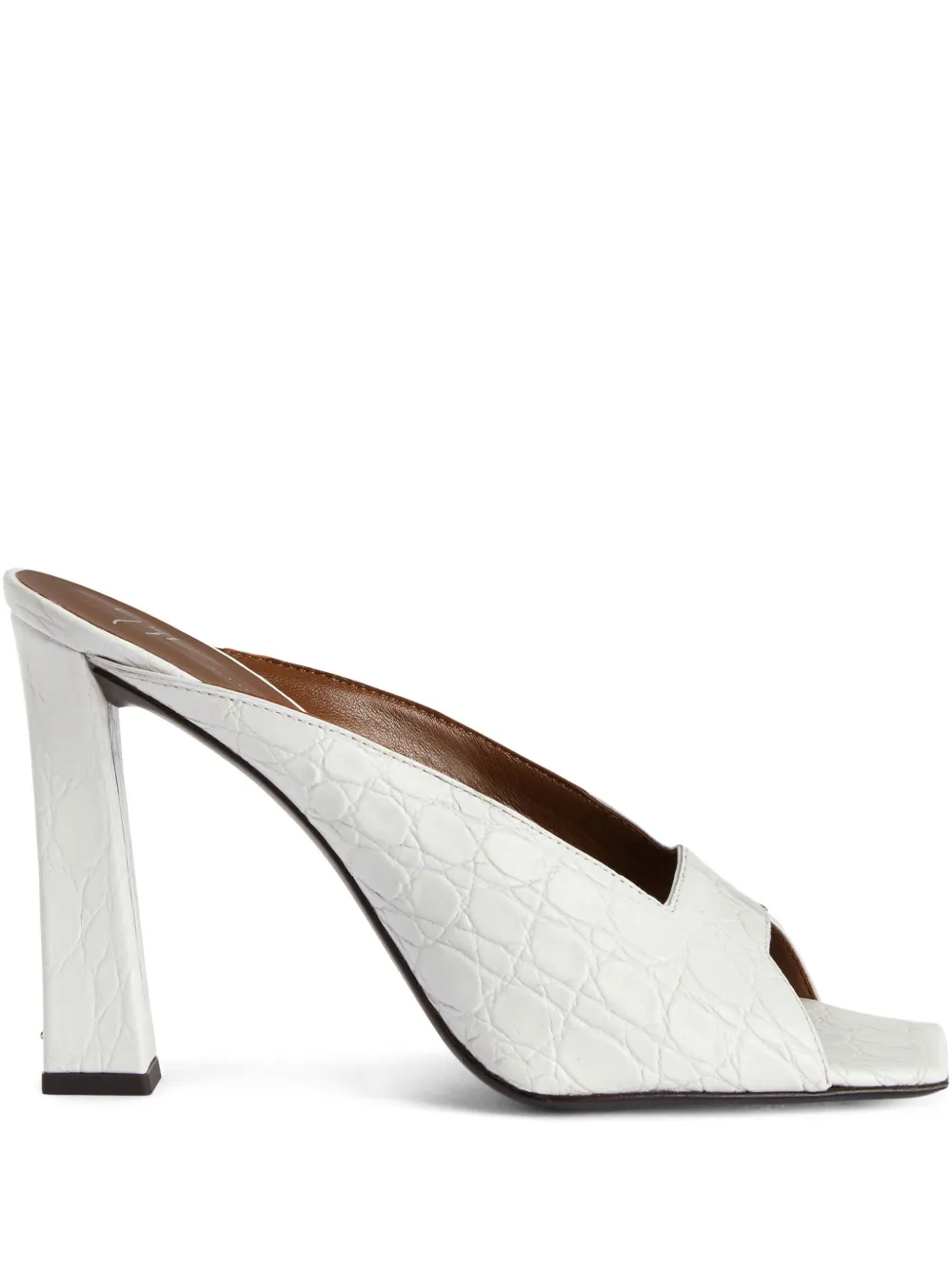 Кожаные мюли Giuseppe Zanotti, белый