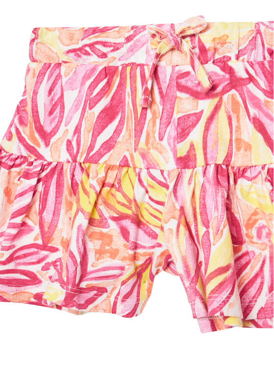 Шорты свободного кроя из ткани 34VAG901X United Colors Of Benetton, розовый — фото 3
