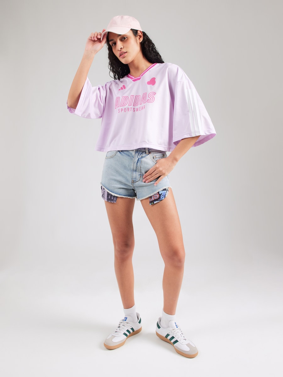 Узкие джинсы ADIDAS ORIGINALS Adidas x Jeremy Scott, Blue Denim — фото 3