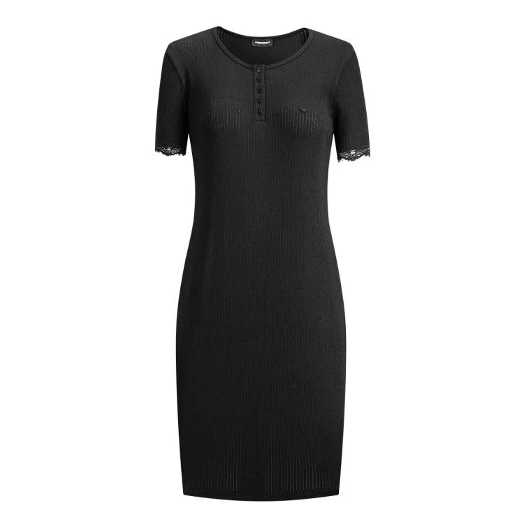 Платье с коротким рукавом женское EMPORIO ARMANI, Black