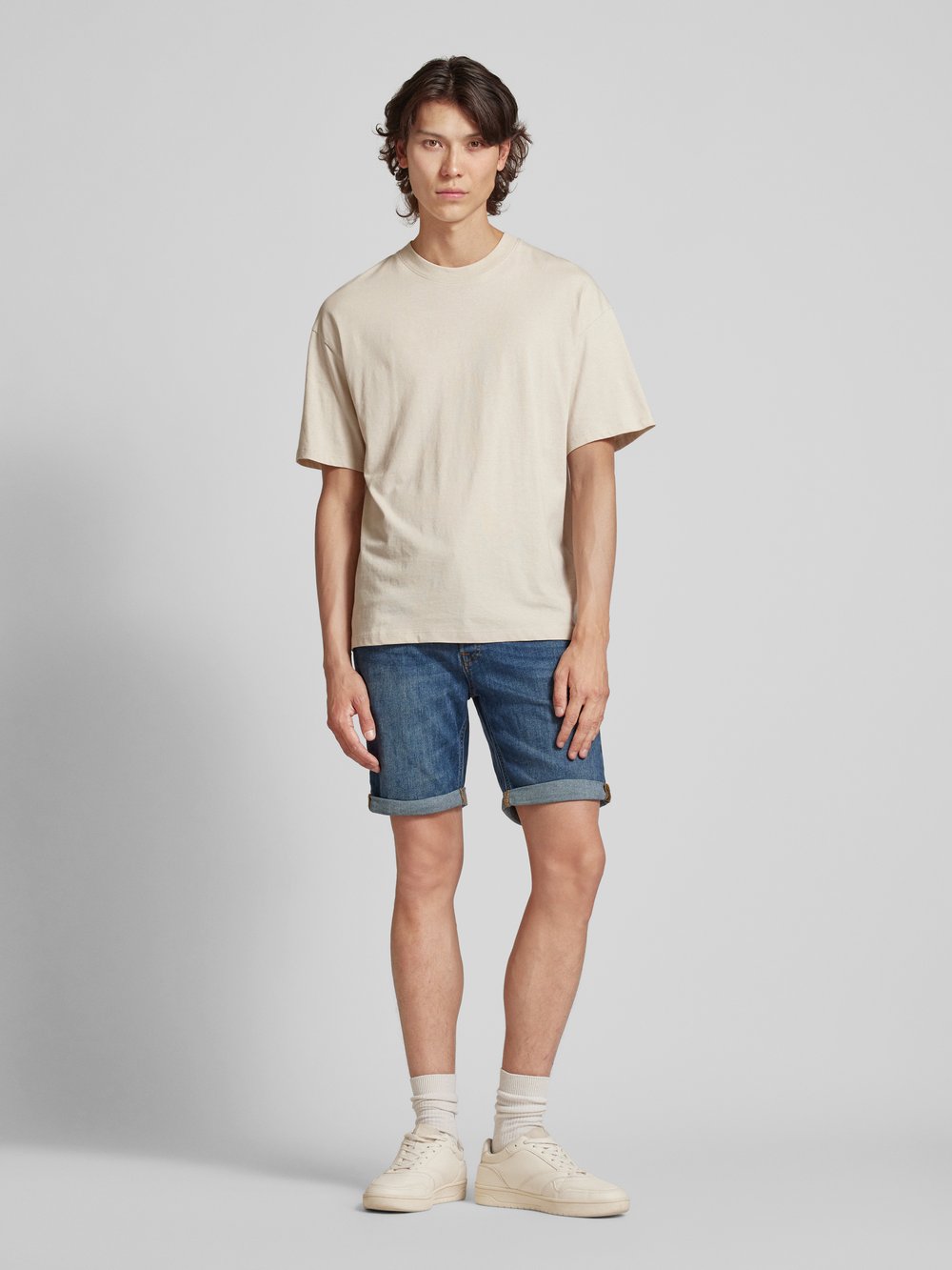 

Джинсовые шорты прямого кроя с 5 карманами, модель «RICK» Jack & Jones